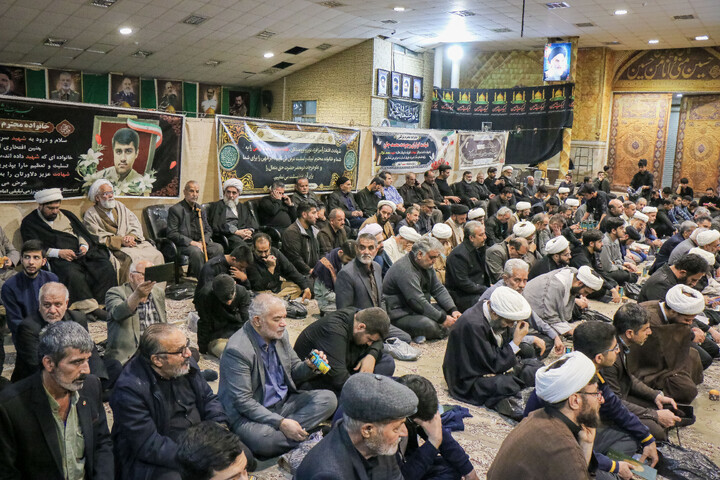 تصاویر/ مراسم ختم طلبه بسیجی شهید محمد توکلی در قم