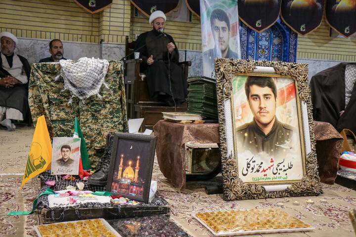 تصاویر/ مراسم ختم طلبه بسیجی شهید محمد توکلی در قم