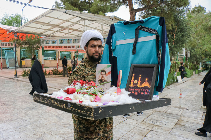 تصاویر/ مراسم ختم طلبه بسیجی شهید محمد توکلی در قم