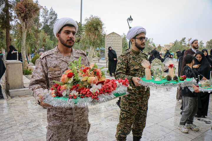 تصاویر/ مراسم ختم طلبه بسیجی شهید محمد توکلی در قم