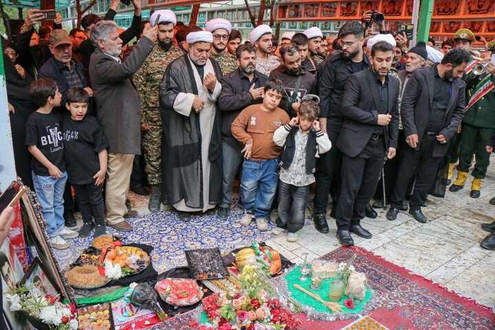 تصاویر/ مراسم ختم طلبه بسیجی شهید محمد توکلی در قم