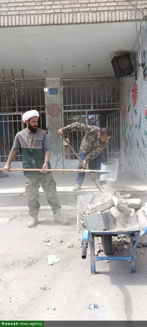 ۱۵طلبه دهاقان در میدان جهاد و امدادرسانی + تصاویر