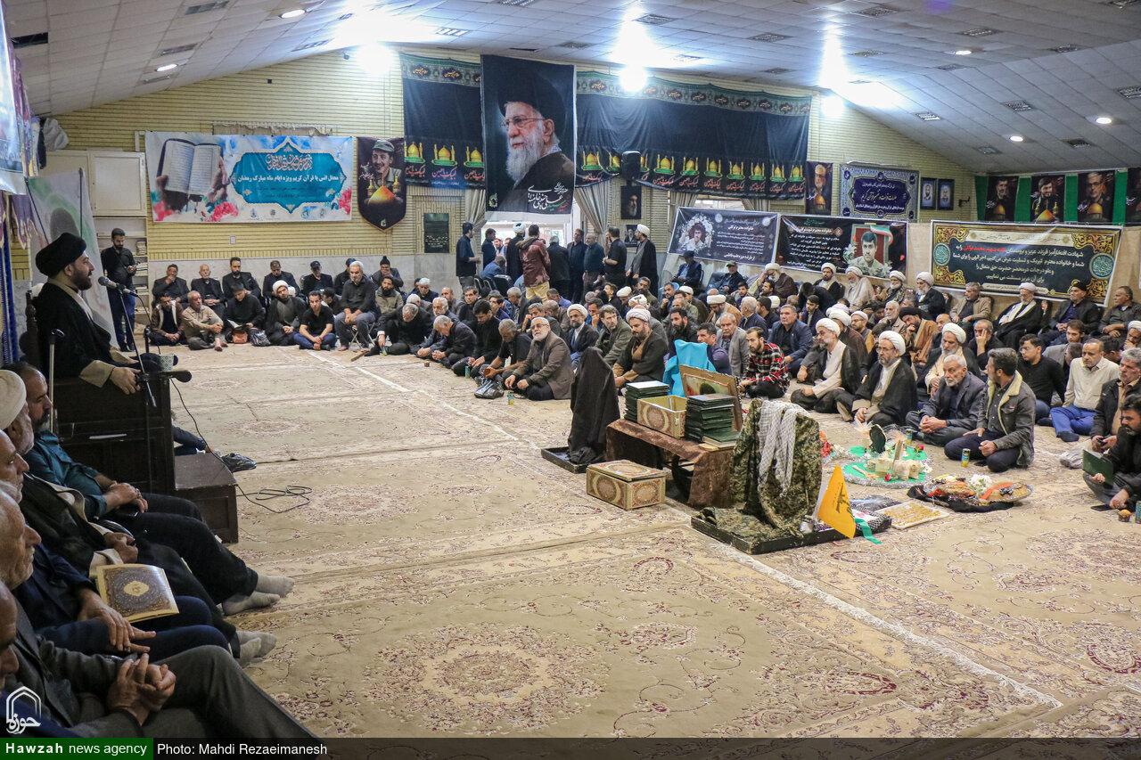 تصاویر/ مراسم ختم طلبه بسیجی شهید محمد توکلی در قم