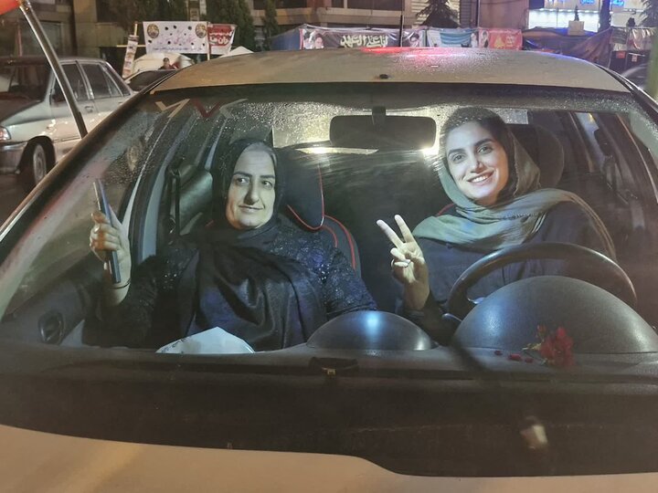 تصاویر / کاروان خودرویی بعد از تجمع مردمی بیست و سوم فروردین