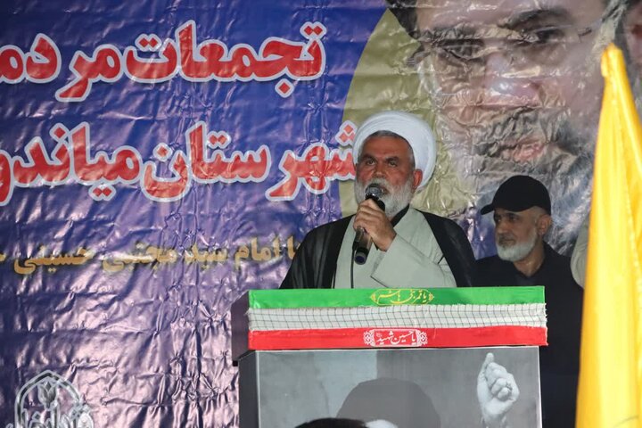 تصاویر/ حضور نماینده ولی فقیه در استان مازندران، در تجمع مردمی روستای  قندارخیل شهر میاندرود