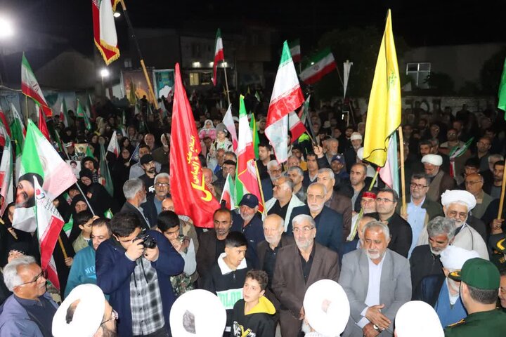 تصاویر/ حضور نماینده ولی فقیه در استان مازندران، در تجمع مردمی روستای  قندارخیل شهر میاندرود