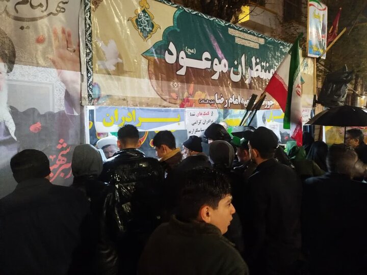 تصاویر/ فعالیت موکب مدرسه علمیه امام رضا علیه السلام میاندوآب