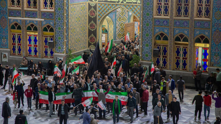 تصاویر/چهل و سومین تجمع مردمی شهرستان آران و بیدگل در نجف ایران