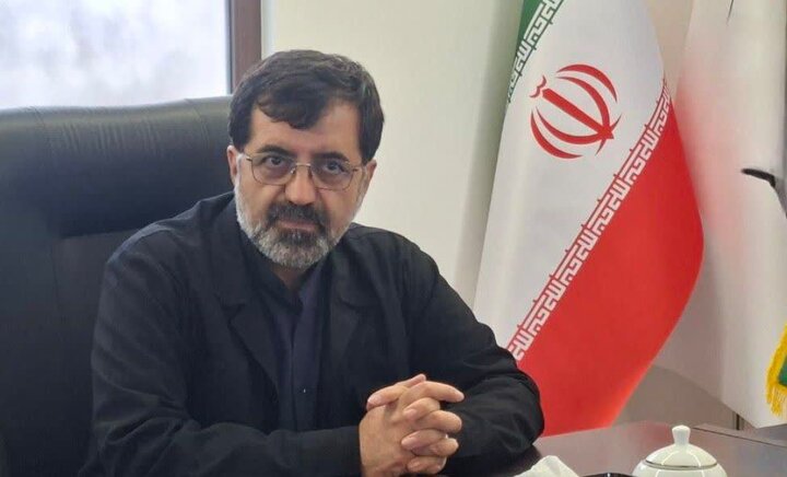 اقامه نماز بر پیکر رهبر شهید در بلوار پیامبر اعظم(ص)