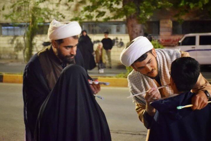 تصاویر/ برپایی موکب «قائد امت» توسط طلاب و اساتید مدرسه علمیه خاتم الانبیاء (ص) بابل