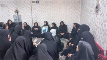 ابراز همدردی طلاب و بانوان فعال فرهنگی تکاب با خانواده اهل‌سنت شهید سوران کوهی