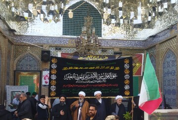 تصاویر/ دسته سوگواری حوزویان و اهالی مسجد آیت الله غروی(ره) در آستان مقدس امامزاده سید اسماعیل(ع)