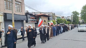 تصاویر/ دسته روی طلاب و روحانیون شهرستان آمل در سالگرد شهادت امام صادق (ع)