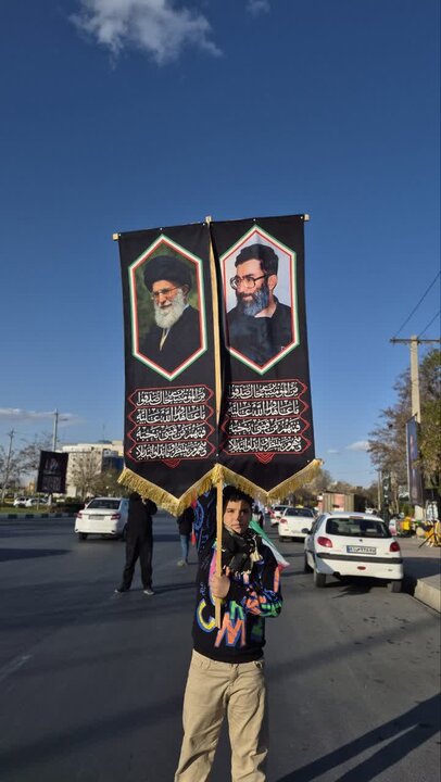 تصاویر/هشتمین روز از اجتماع پرچم گردانی به نیابت از شهید حسین امیدوار در اراک
