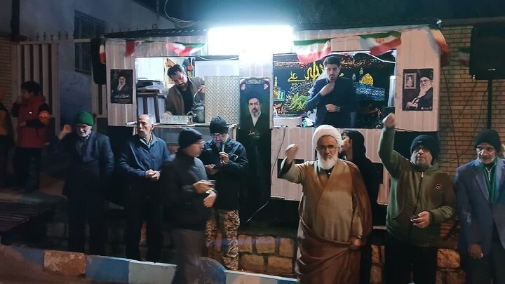 همزمان با شهادت امام صادق (ع)تجمعات مردم ولایتمدار برزک