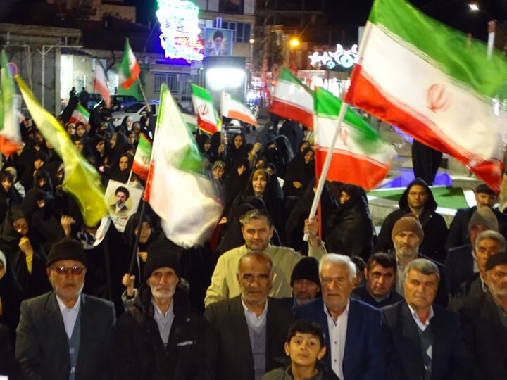 تصاویر/ خروش مردم ولایی و انقلابی شهرستان چهاربرج در چهل و چهارمین شب متوالی