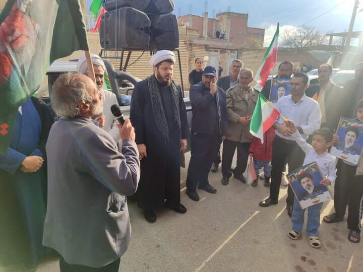 تصاویر/ کاروان خودرویی در حمایت از نظام اسلامی به همت طلاب میاندوآب