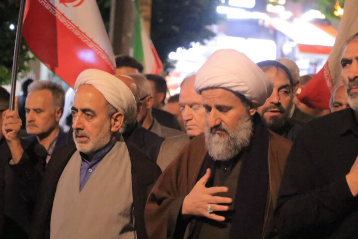 تصاویر/ چهل و پنجمین شب اجتماع مردمی در قرچک