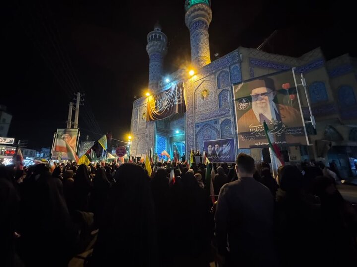 تصاویر/ چهل و پنجمین شب اجتماع مردمی در قرچک