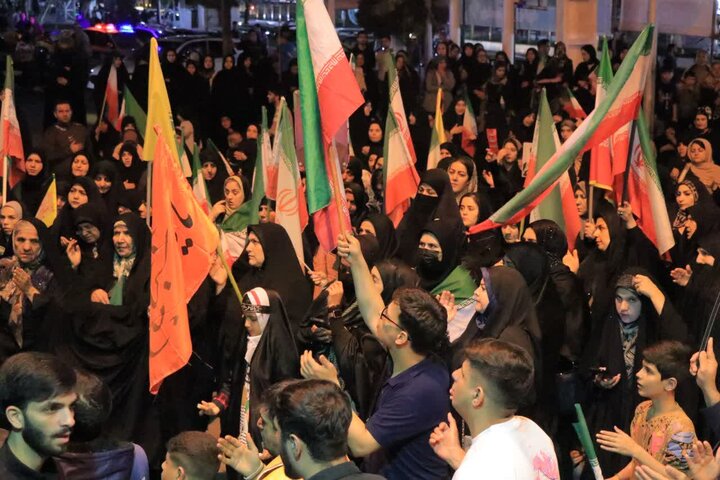 تصاویر/ چهل و پنجمین شب اجتماع مردمی در قرچک