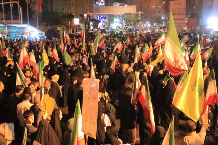 تصاویر/ چهل و پنجمین شب اجتماع مردمی در قرچک
