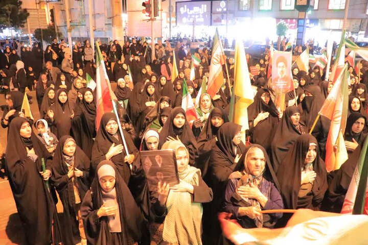 تصاویر/ چهل و پنجمین شب اجتماع مردمی در قرچک