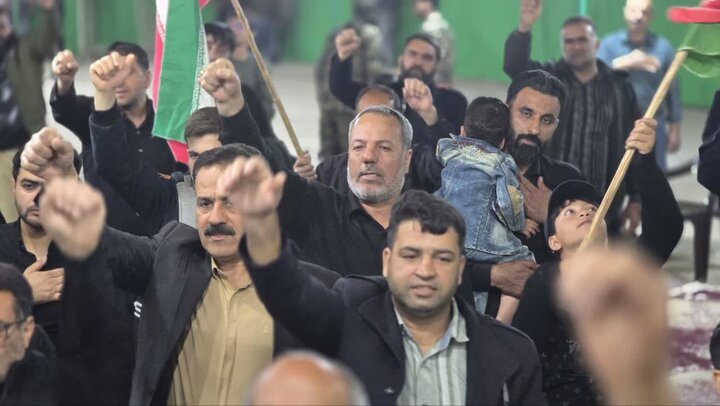 تصاویر/ سوگواری شهادت امام جعفر صادق(ع) و اربعین رهبر شهید در حرم مطهر شهدای گمنام حسین آبادکویر
