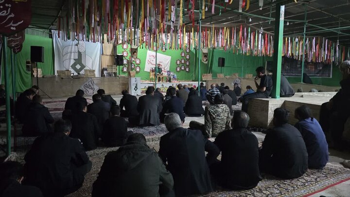 تصاویر/ سوگواری شهادت امام جعفر صادق(ع) و اربعین رهبر شهید در حرم مطهر شهدای گمنام حسین آبادکویر