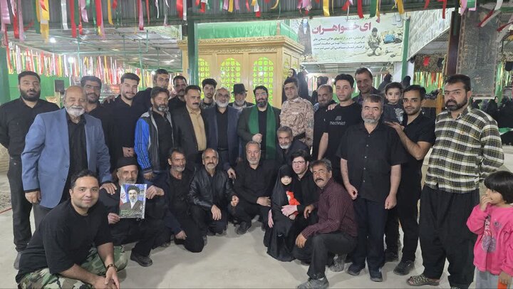 تصاویر/ سوگواری شهادت امام جعفر صادق(ع) و اربعین رهبر شهید در حرم مطهر شهدای گمنام حسین آبادکویر