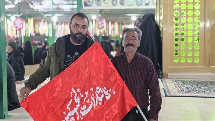 تصاویر/ سوگواری شهادت امام جعفر صادق(ع) و اربعین رهبر شهید در حرم مطهر شهدای گمنام حسین آبادکویر