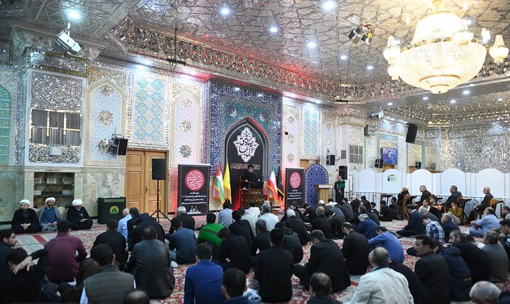 تصاویر/ مراسم عزاداری شب شهادت امام صادق(ع) در حرم حضرت عبدالعظیم(ع)