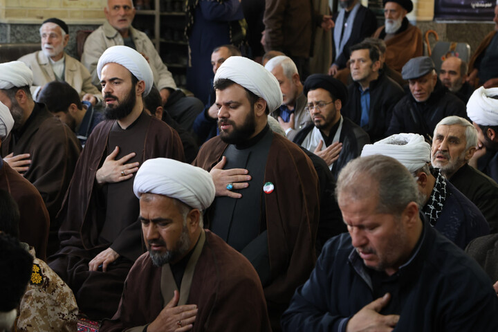 تصاویر /  اجتماع عزاداران امام صادق(ع) در مدرسه علمیه آیت الله آخوند(ه)