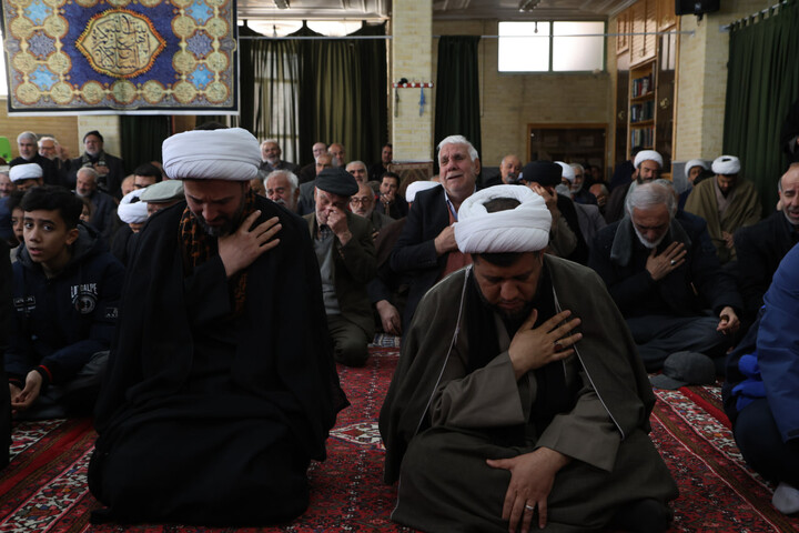 تصاویر /  اجتماع عزاداران امام صادق(ع) در مدرسه علمیه آیت الله آخوند(ه)