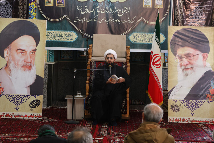تصاویر /  اجتماع عزاداران امام صادق(ع) در مدرسه علمیه آیت الله آخوند(ه)