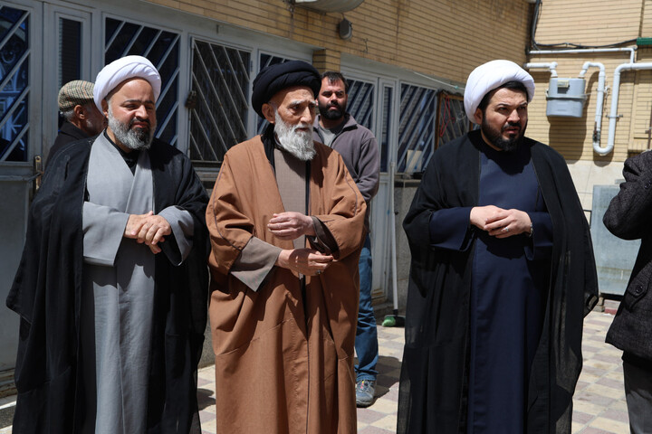 تصاویر / دسته عزاداری طلاب همدانی در سالروز شهادت امام صادق(ع)