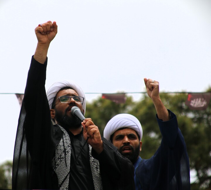 تصاویر/ دسته عزاداری روحانیون کرمانی در شهادت امام صادق(ع)