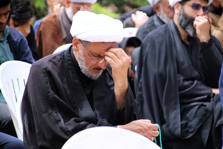 تصاویر/ دسته عزاداری روحانیون کرمانی در شهادت امام صادق(ع)