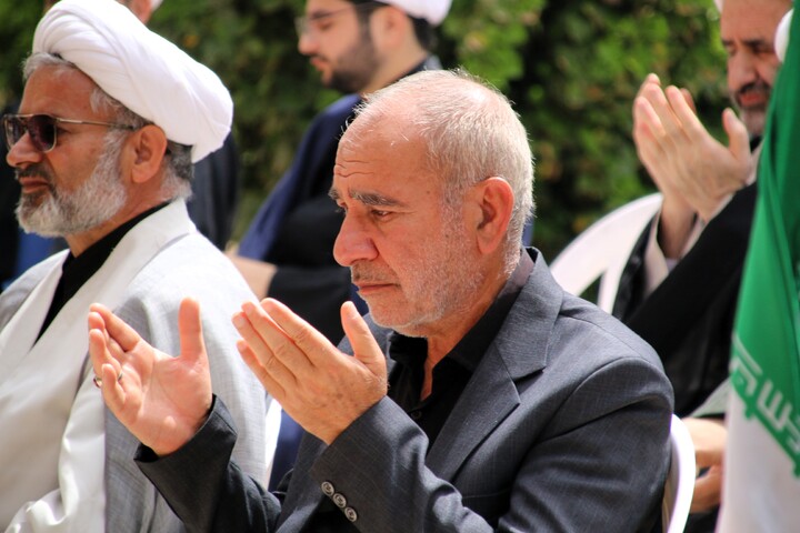 تصاویر/ دسته عزاداری روحانیون کرمانی در شهادت امام صادق(ع)