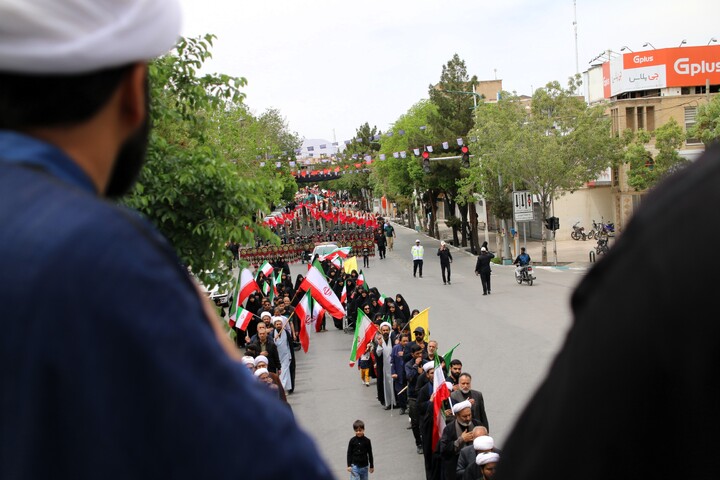 تصاویر/ دسته عزاداری روحانیون کرمانی در شهادت امام صادق(ع)