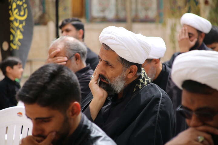 تصاویر/ دسته عزاداری روحانیون کرمانی در شهادت امام صادق(ع)