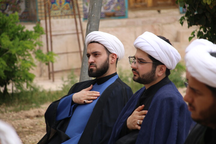 تصاویر/ دسته عزاداری روحانیون کرمانی در شهادت امام صادق(ع)
