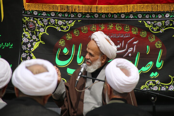 تصاویر/ دسته عزاداری روحانیون کرمانی در شهادت امام صادق(ع)