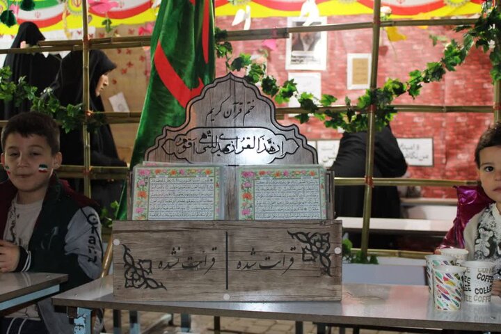 تصاویر/ غرفه فرهنگی هنری مدرسه علمیه امام محمد باقر (ع) ویژه کودک و نوجوان