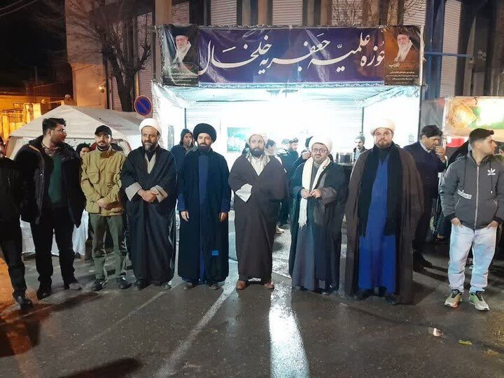 تصاویر/ موکب تبیینی فرهنگی مدرسه علمیه جعفریه خلخال