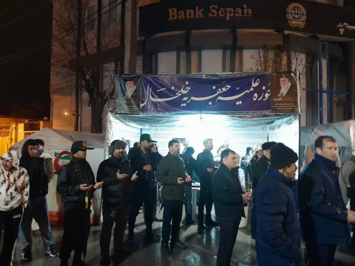 تصاویر/ موکب تبیینی فرهنگی مدرسه علمیه جعفریه خلخال