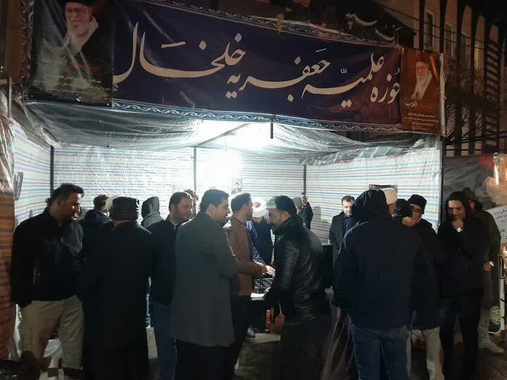 تصاویر/ موکب تبیینی فرهنگی مدرسه علمیه جعفریه خلخال
