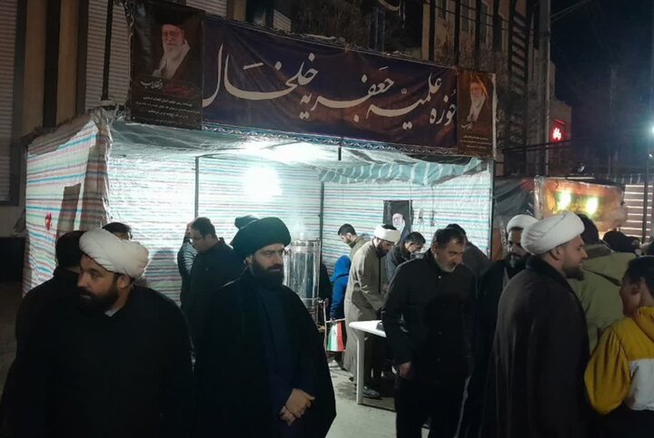 تصاویر/ موکب تبیینی فرهنگی مدرسه علمیه جعفریه خلخال