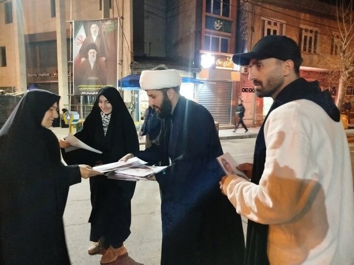 تصاویر/ موکب تبیینی فرهنگی مدرسه علمیه جعفریه خلخال