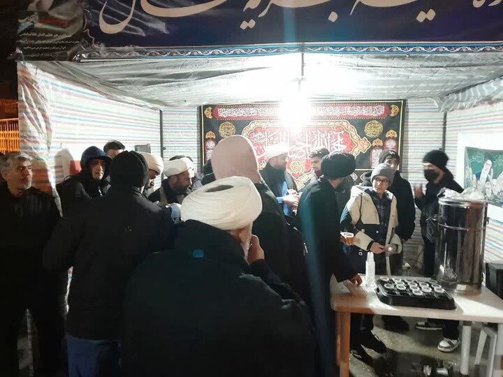 تصاویر/ موکب تبیینی فرهنگی مدرسه علمیه جعفریه خلخال
