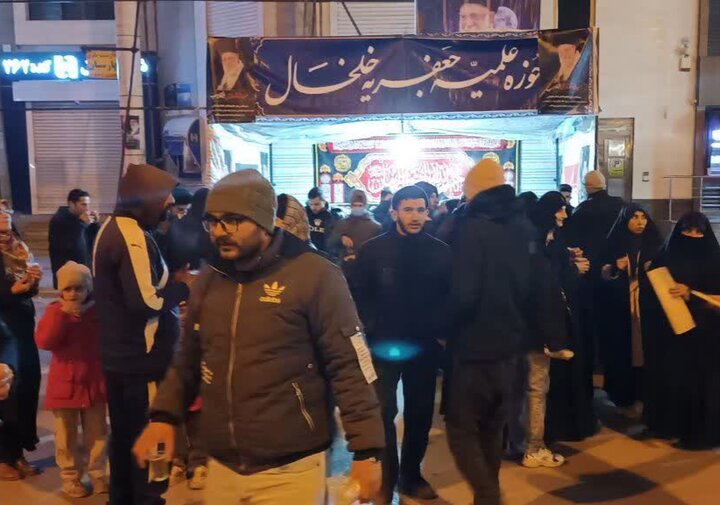 تصاویر/ موکب تبیینی فرهنگی مدرسه علمیه جعفریه خلخال
